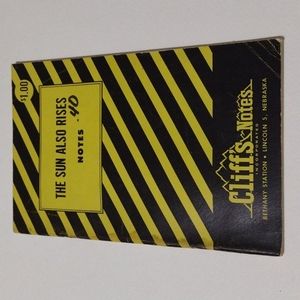 5/$15 Cliff's Notes The Sun Also Rises Hemingway